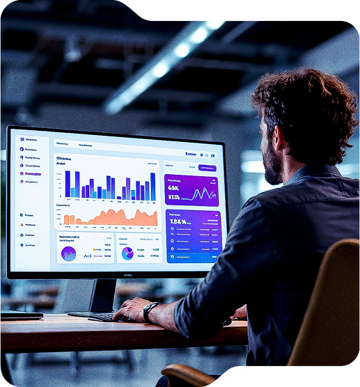 2clix monitoring and reports screen